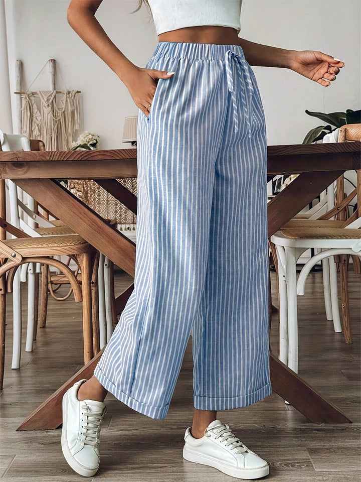 Leona Striped Pants - Asvori Melbourne