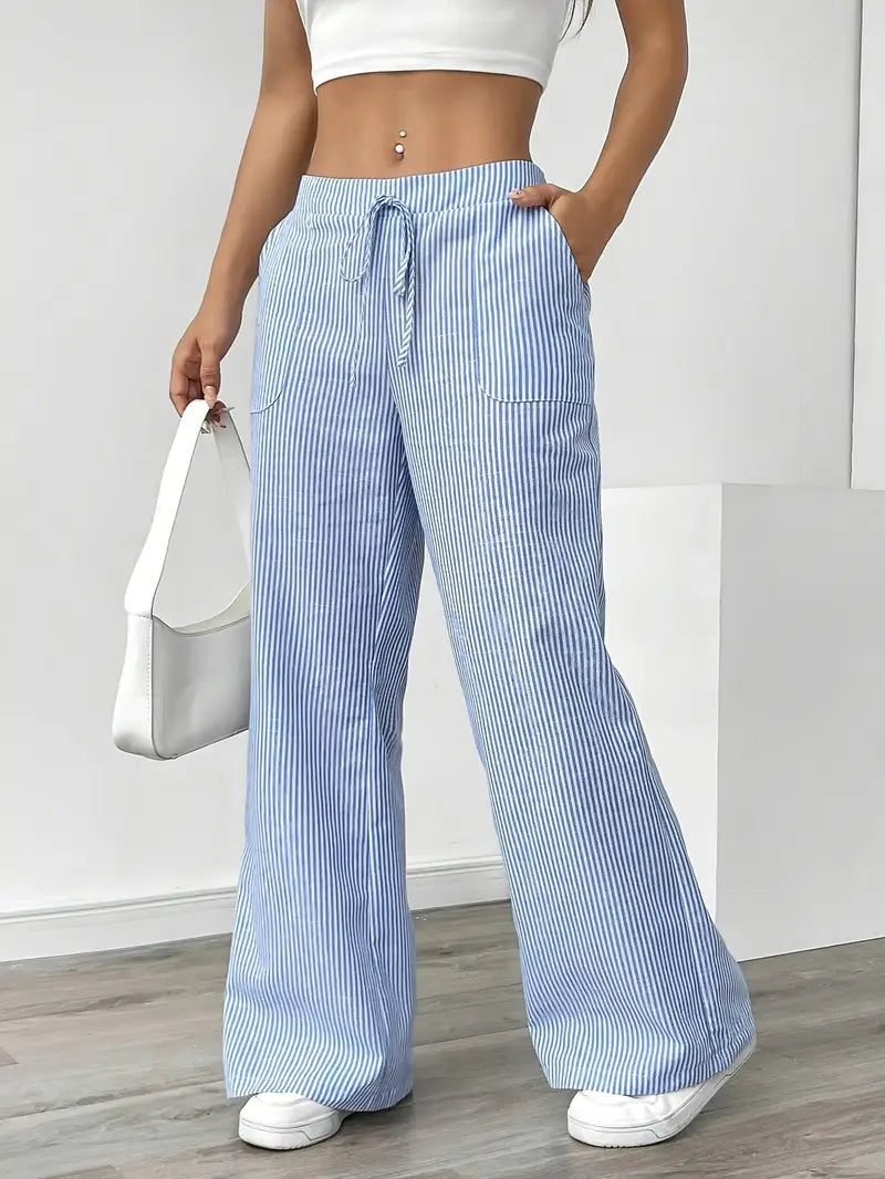 KARINA STYLISH STRIPED PANTS - Asvori Melbourne