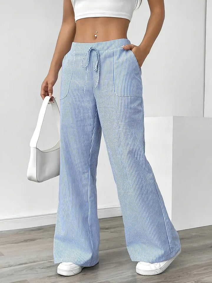 KARINA STYLISH STRIPED PANTS - Asvori Melbourne