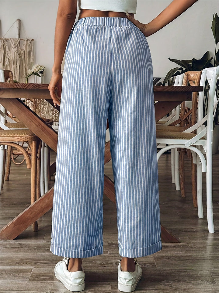 Leona Striped Pants - Asvori Melbourne