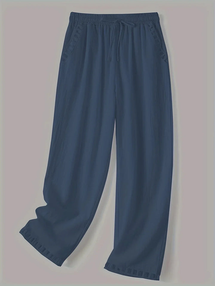 Tracey Contrast Trim Cropped Pants - Asvori Melbourne