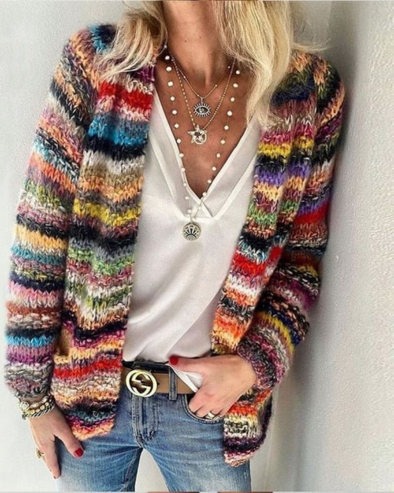 SARAI COLOURFUL CARDIGAN - Asvori Melbourne