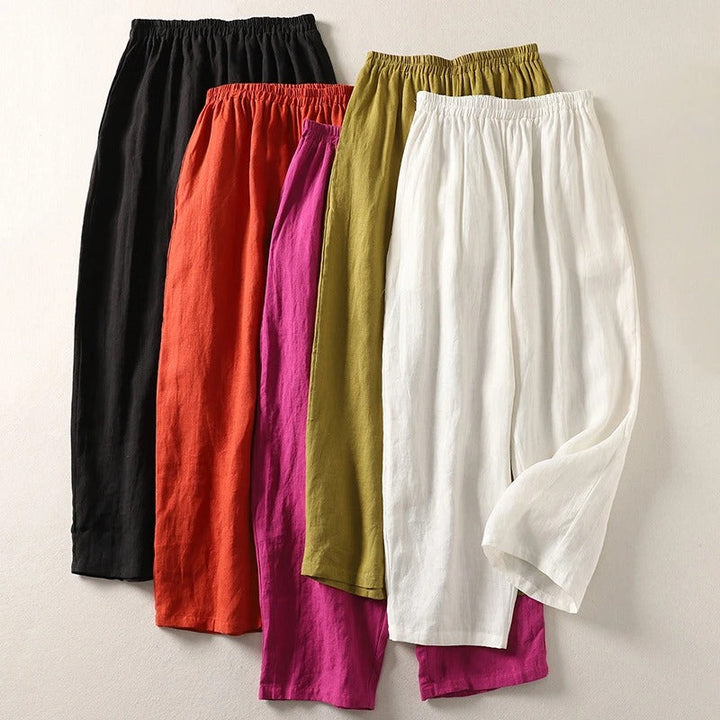 Savannah Linen Blend Pants - Asvori Melbourne