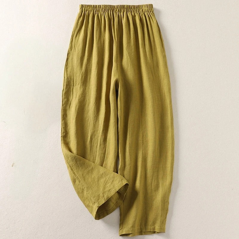Savannah Linen Blend Pants - Asvori Melbourne