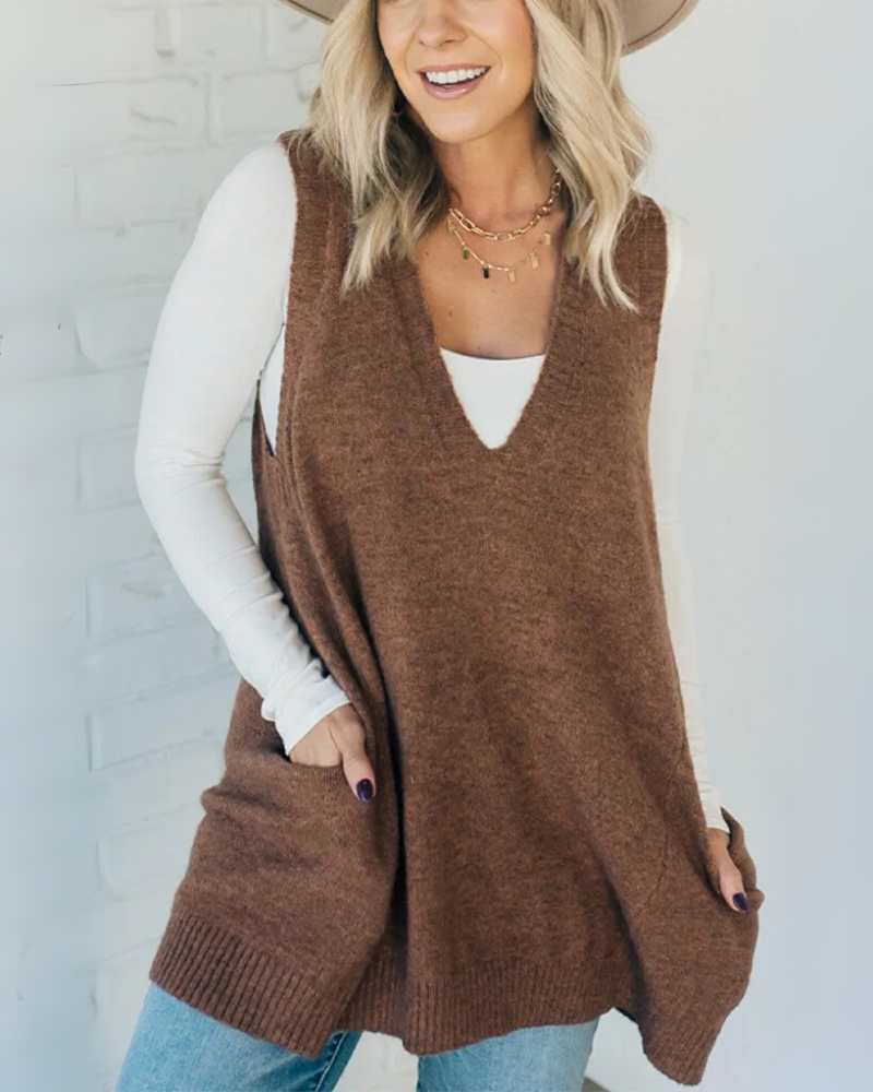 AROLA Cozy Knit Vest - Asvori Melbourne