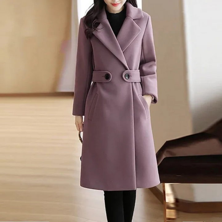 Talia The Belted Elegance Coat - Asvori Melbourne