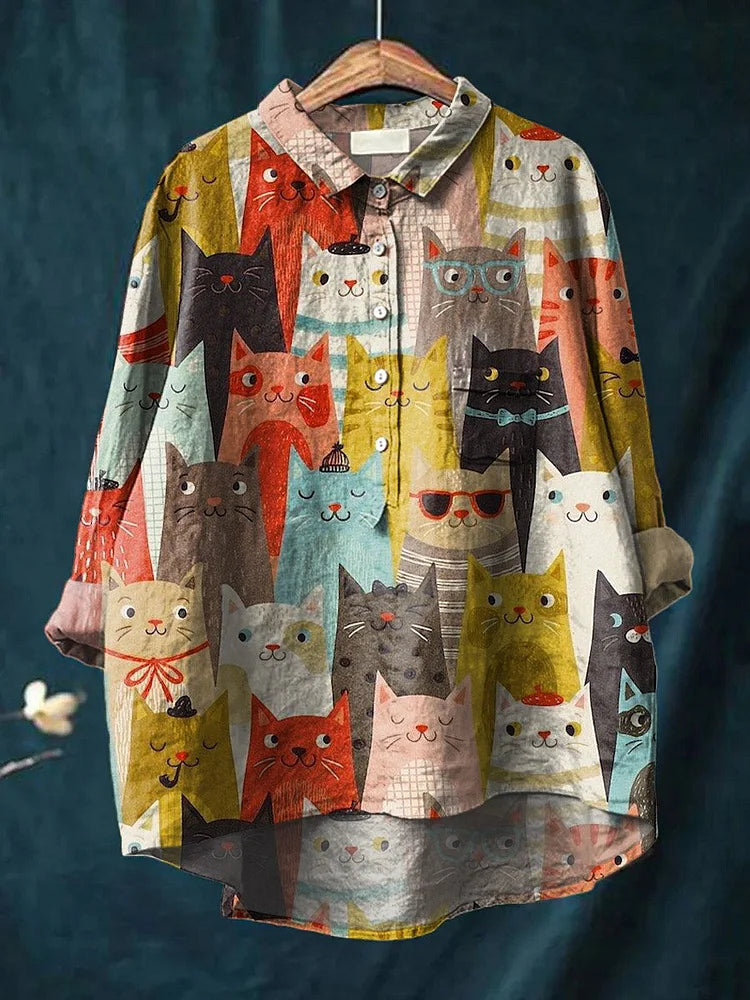 Chloe Dog Art Shirt - Asvori Melbourne