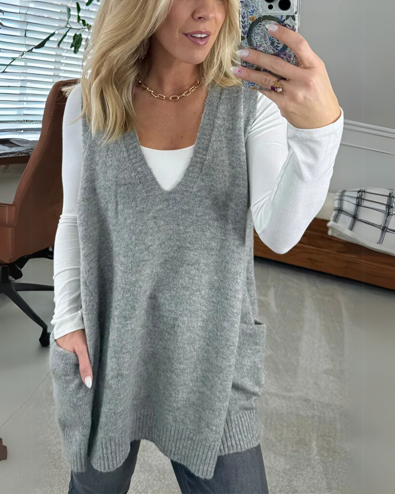 AROLA Cozy Knit Vest - Asvori Melbourne