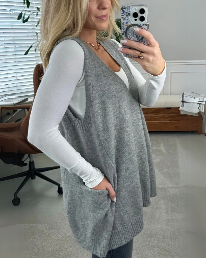 AROLA Cozy Knit Vest - Asvori Melbourne