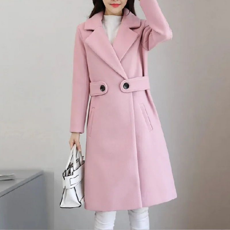 Talia The Belted Elegance Coat - Asvori Melbourne