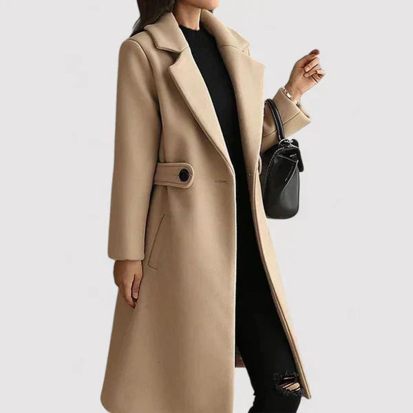 Talia The Belted Elegance Coat - Asvori Melbourne
