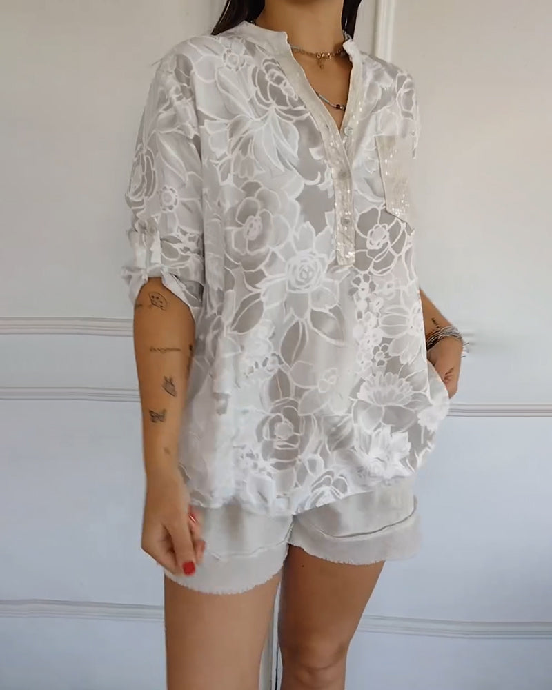 Sandra Floral Print Blouse - Asvori Melbourne