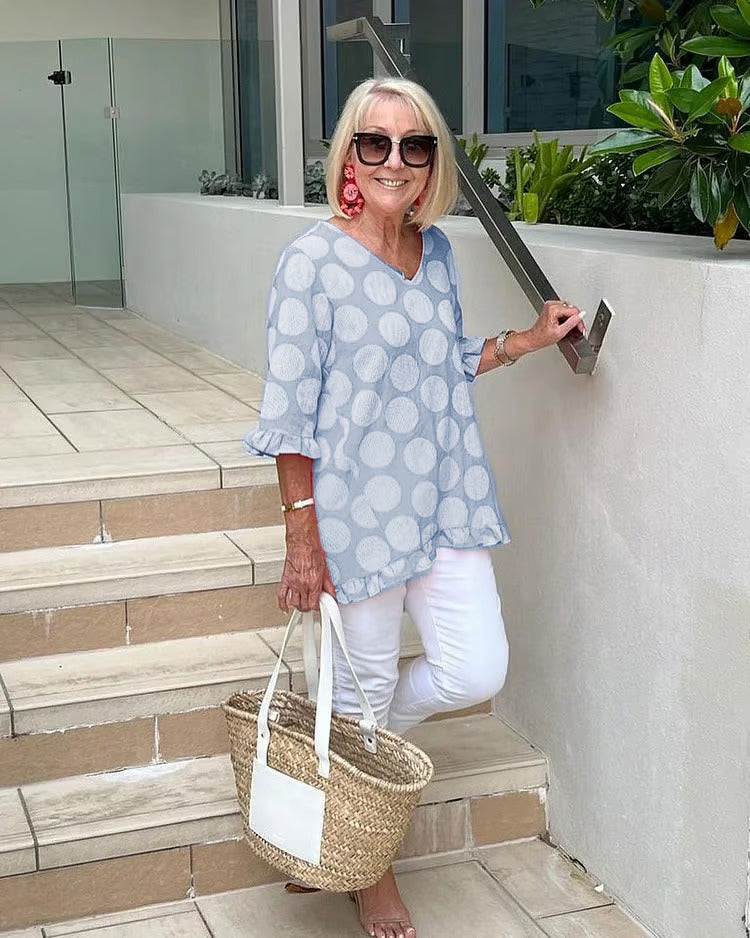 Evelyn Elegant Vintage Top - Asvori Melbourne
