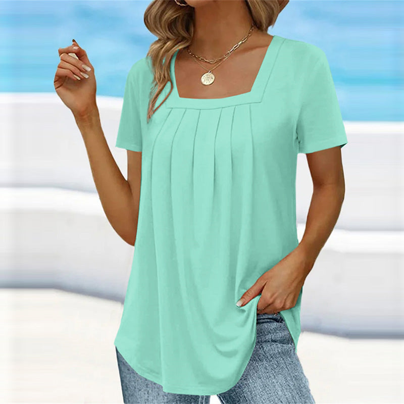 Athena Pleated Blouse - Asvori Melbourne