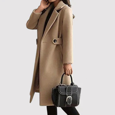 Talia The Belted Elegance Coat - Asvori Melbourne