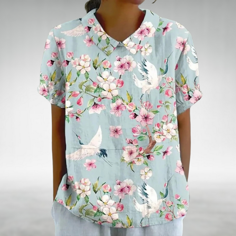 Danaya Vintage floral blouse - Asvori Melbourne