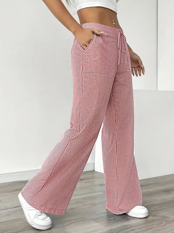 KARINA STYLISH STRIPED PANTS - Asvori Melbourne