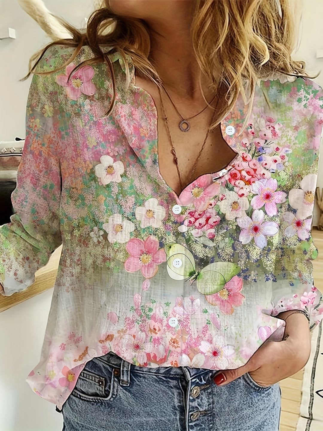 Leura Floral Boho Blouse - Asvori Melbourne