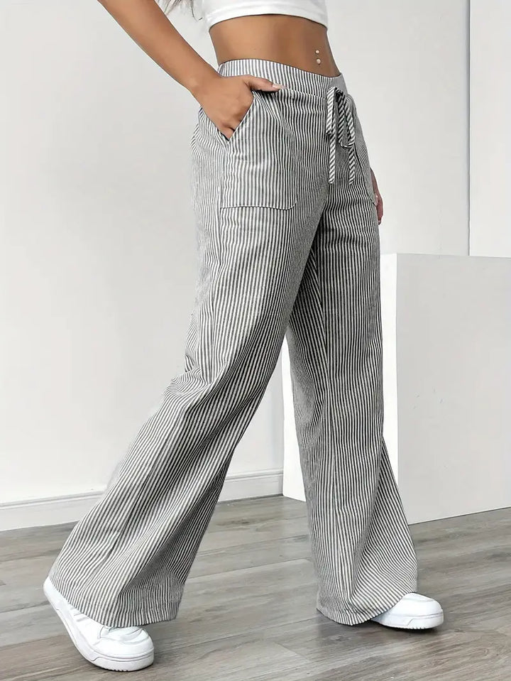 KARINA STYLISH STRIPED PANTS - Asvori Melbourne