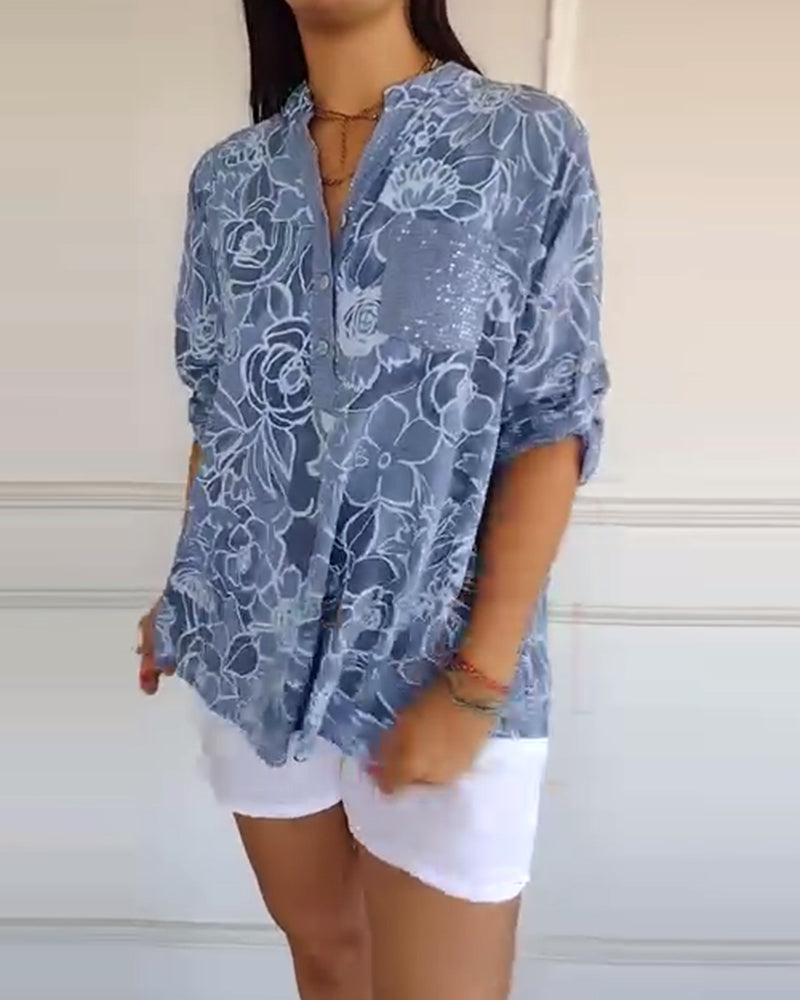 Sandra Floral Print Blouse - Asvori Melbourne