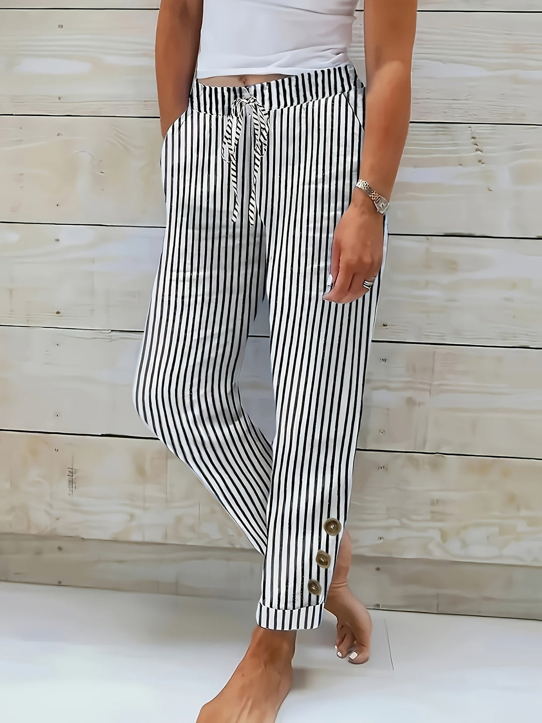 Lena Stretch Waist Trouser - Asvori Melbourne