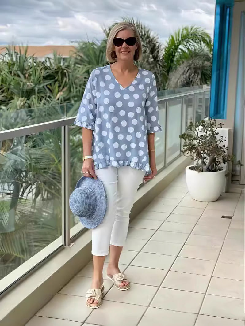 Evelyn Elegant Vintage Top - Asvori Melbourne