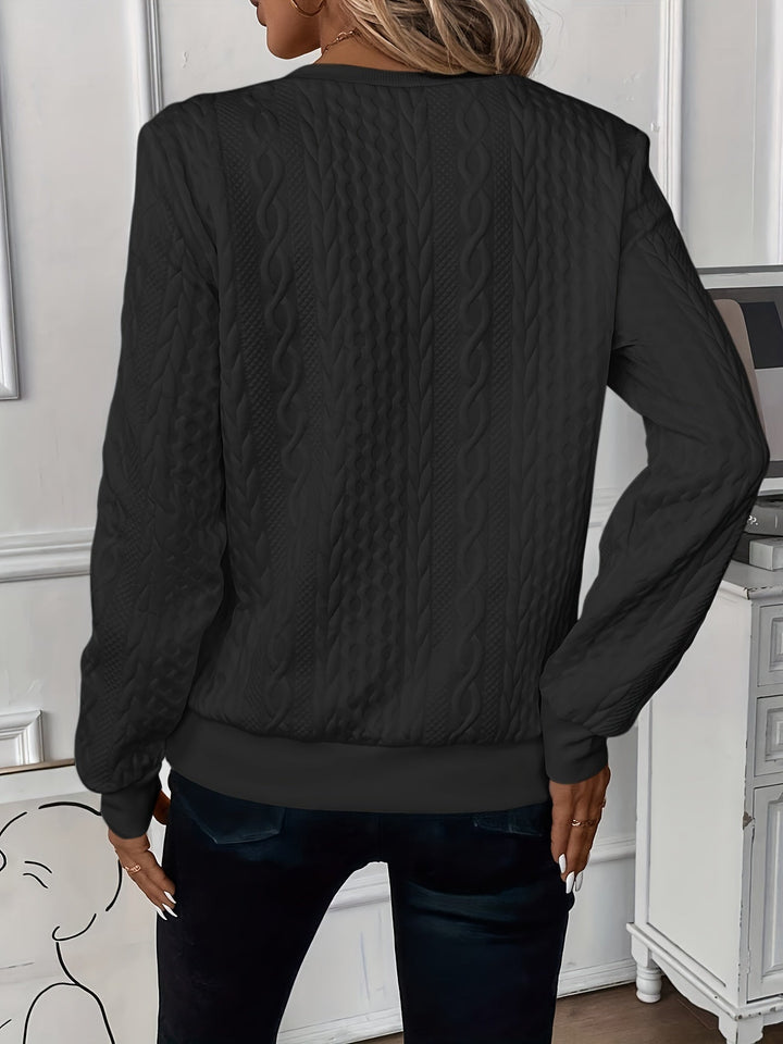 Hannah Elegant Jumper with Zip - Asvori Melbourne