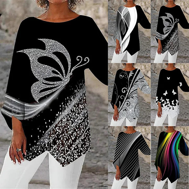 Soraya Long Sleeve Printed Shirt - Asvori Melbourne