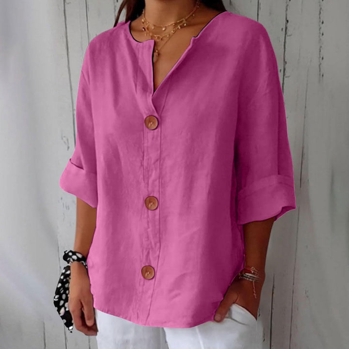 Elspeth V Neck Shirt - Asvori Melbourne
