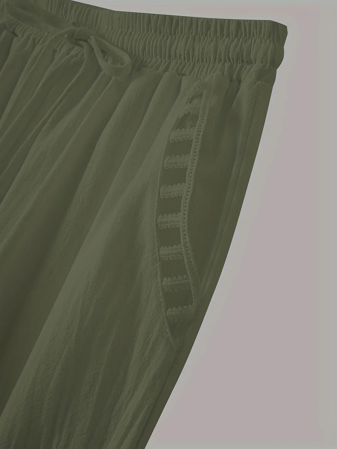 Tracey Contrast Trim Cropped Pants - Asvori Melbourne