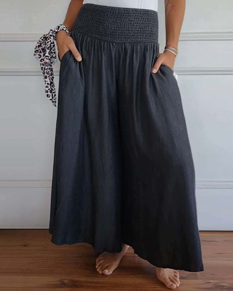 Mira Pants With Elastic Waist - Asvori Melbourne