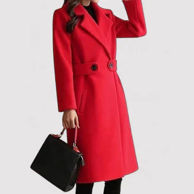 Talia The Belted Elegance Coat - Asvori Melbourne