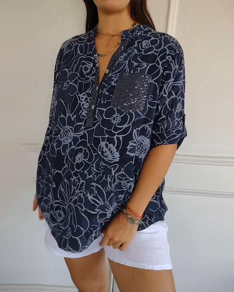 Sandra Floral Print Blouse - Asvori Melbourne