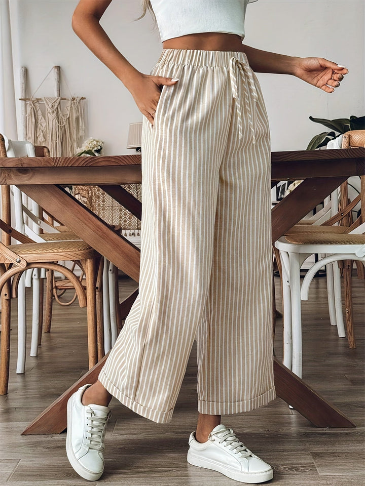 Leona Striped Pants - Asvori Melbourne