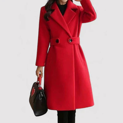 Talia The Belted Elegance Coat - Asvori Melbourne