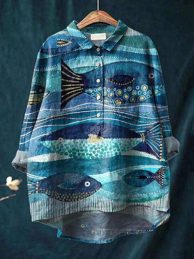 Chloe Dog Art Shirt - Asvori Melbourne