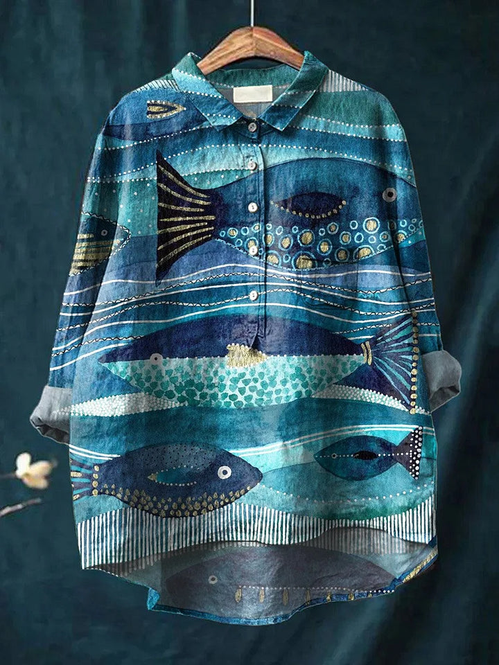 Chloe Dog Art Shirt - Asvori Melbourne