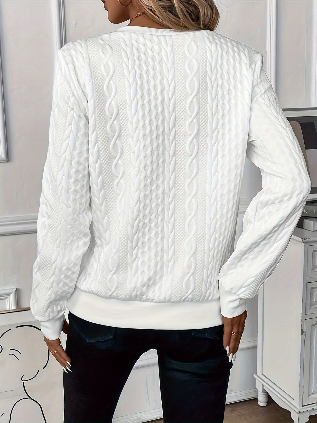 Hannah Elegant Jumper with Zip - Asvori Melbourne