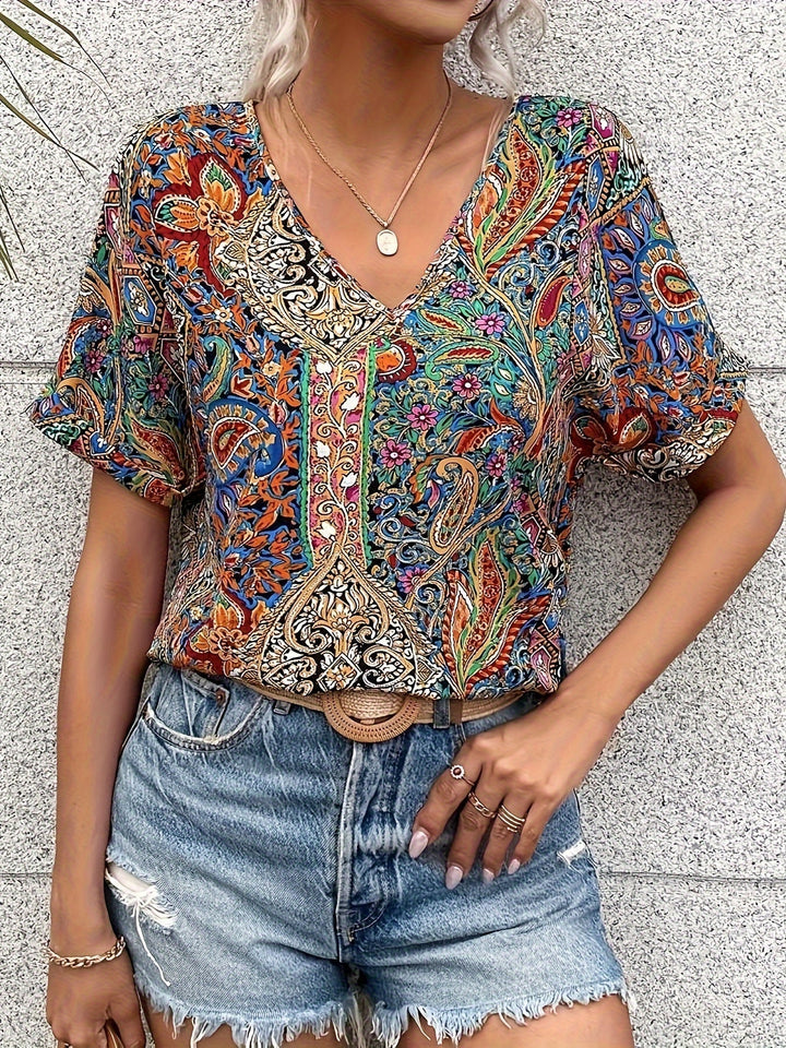 SARA V-NECK BLOUSE - Asvori Melbourne