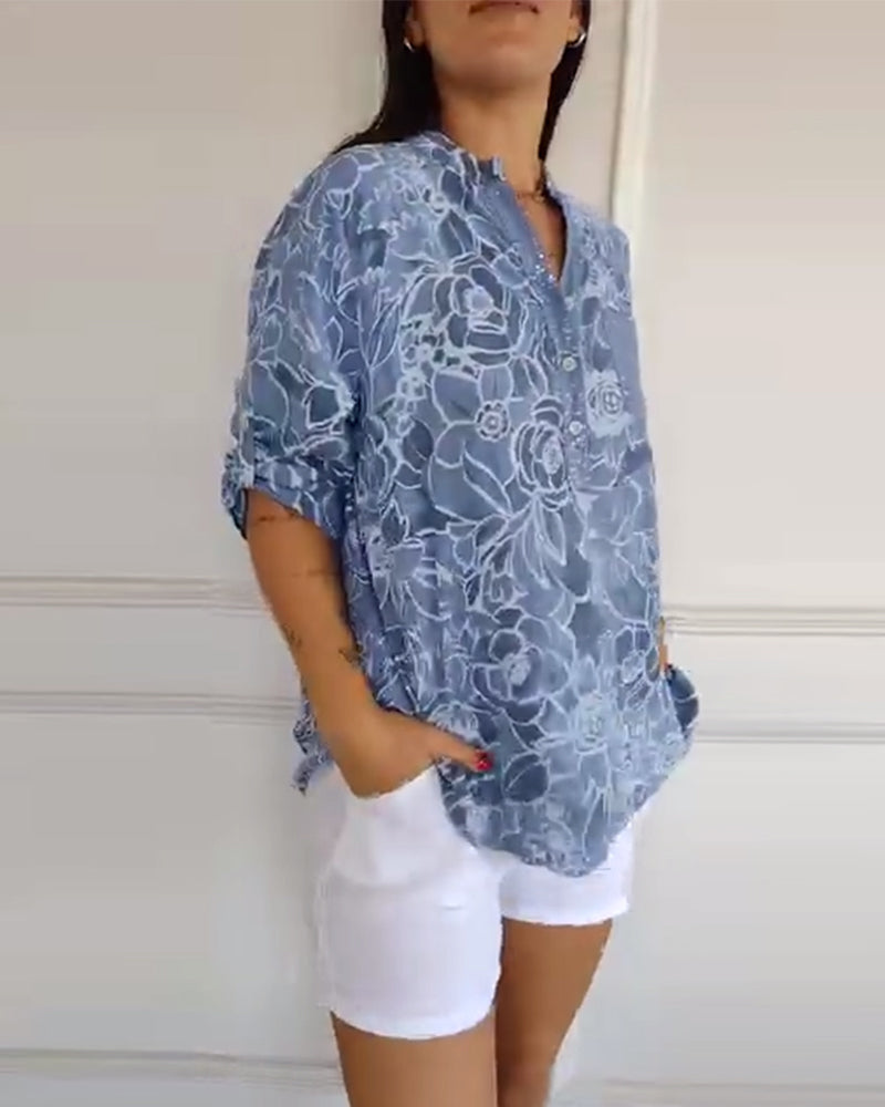 Sandra Floral Print Blouse - Asvori Melbourne