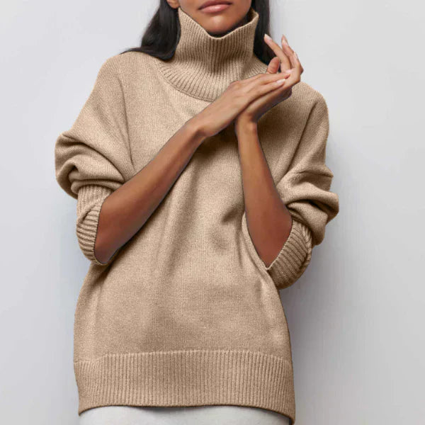 Mia Cozy Turtleneck Sweater - Asvori Melbourne