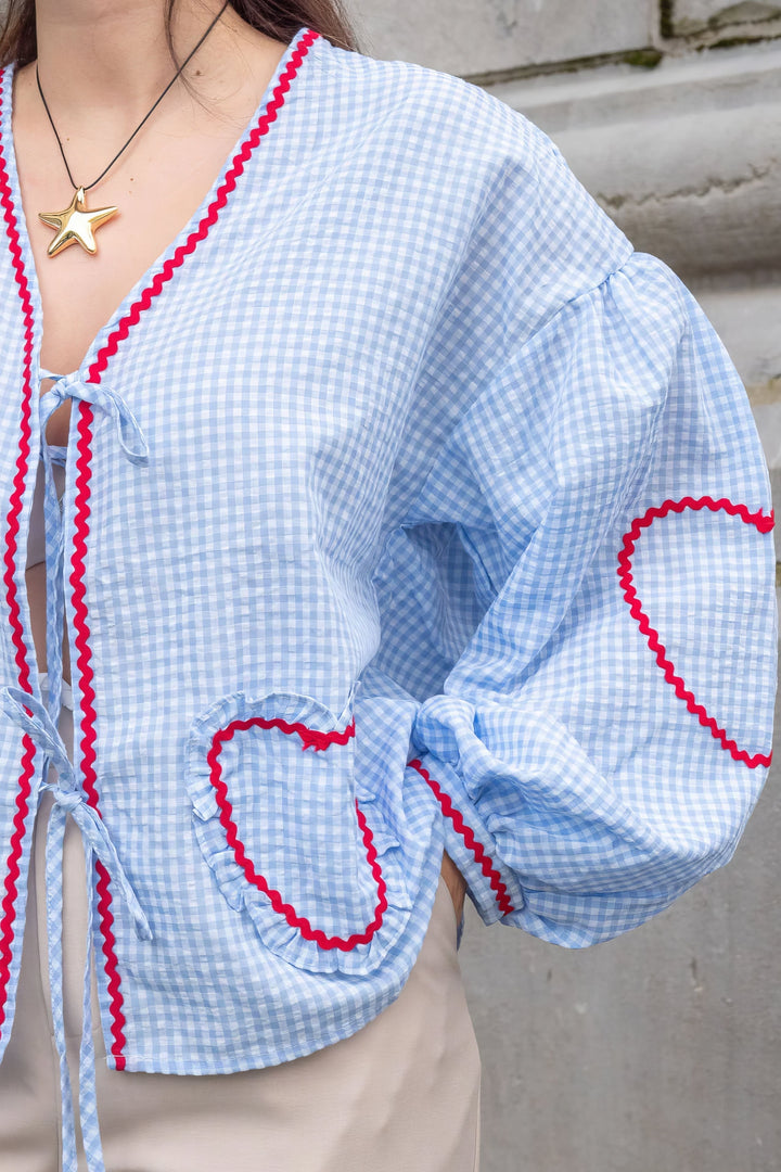 GRACIE Heart Blouse - Asvori Melbourne