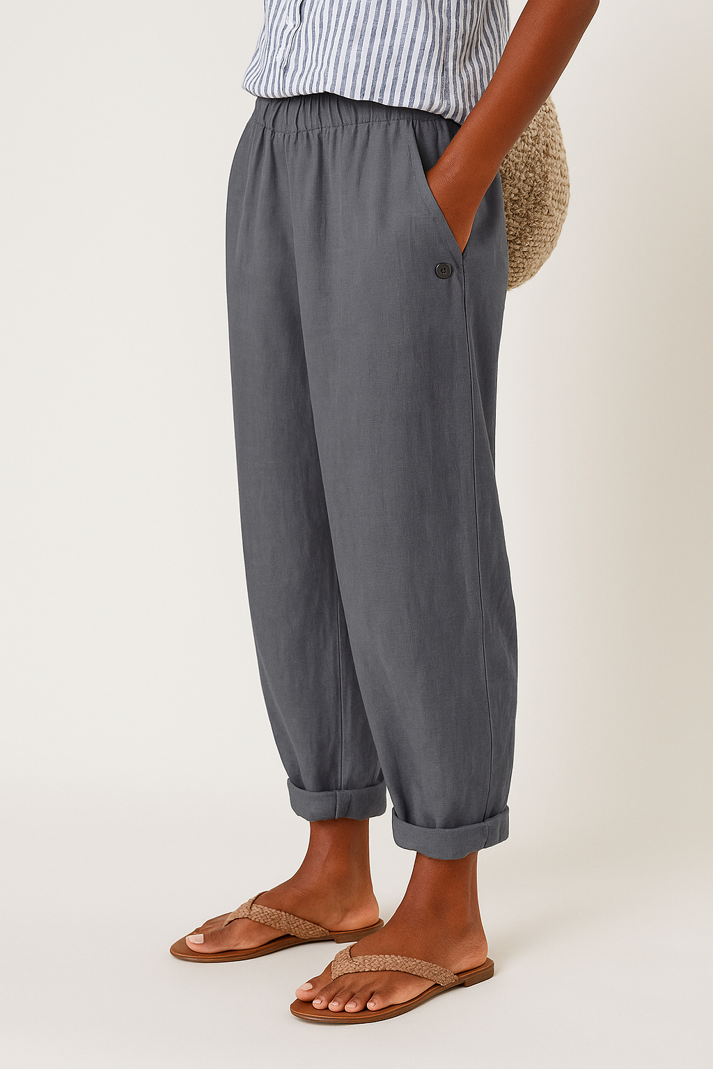 Yanchik Stylish Pants With Side Pockets - Asvori Melbourne