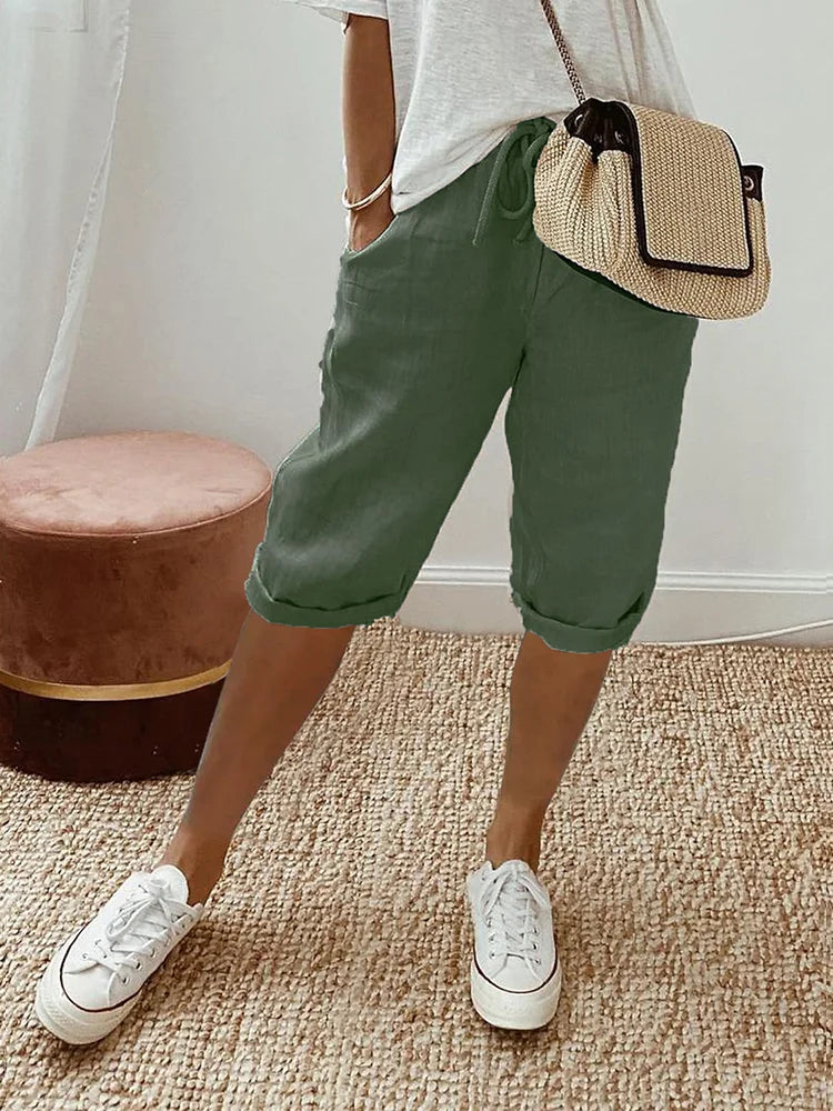 EMMA Cotton-Linen Women's Pants - Asvori Melbourne