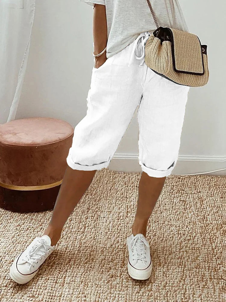 EMMA Cotton-Linen Women's Pants - Asvori Melbourne