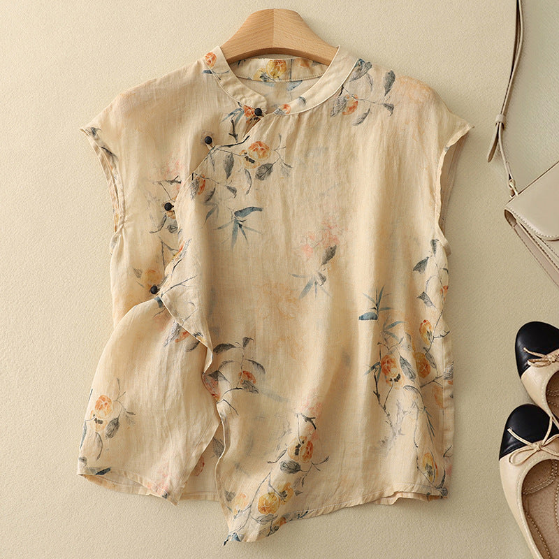 Ardene Linen Top - Asvori Melbourne