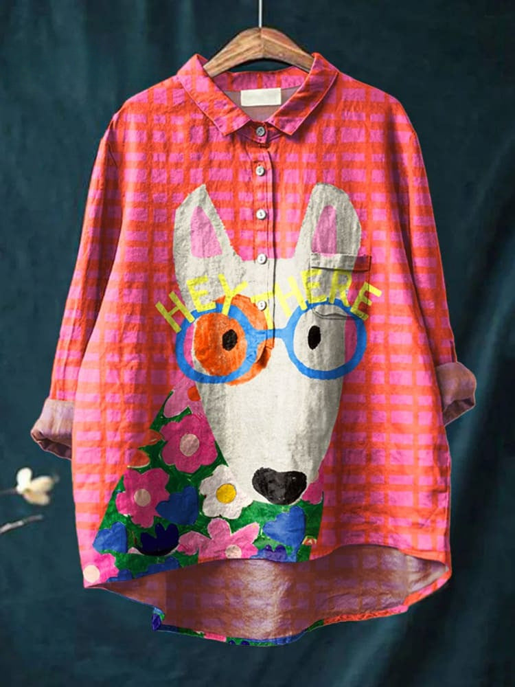Chloe Dog Art Shirt - Asvori Melbourne