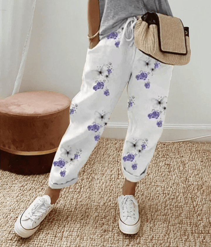 Annabel Relaxed Linen Trousers - Asvori Melbourne