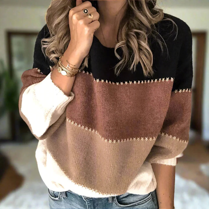 Callista Modern Colour-Block Jumper - Asvori Melbourne