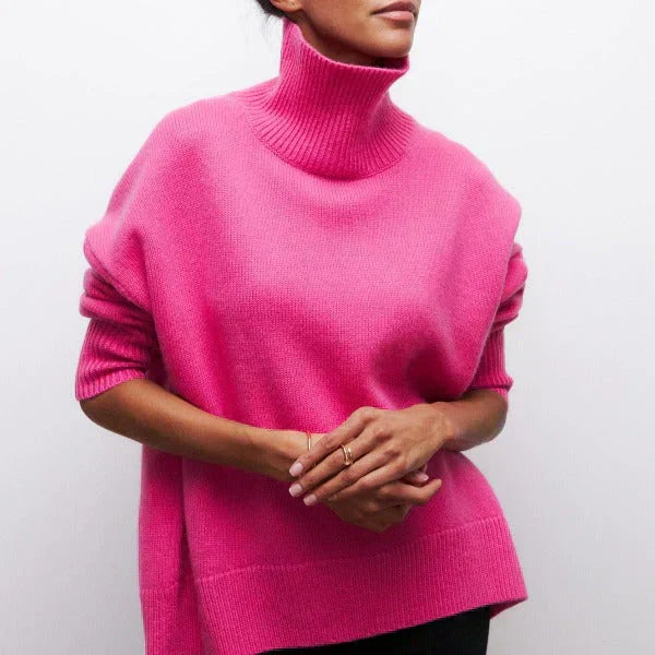Mia Cozy Turtleneck Sweater - Asvori Melbourne